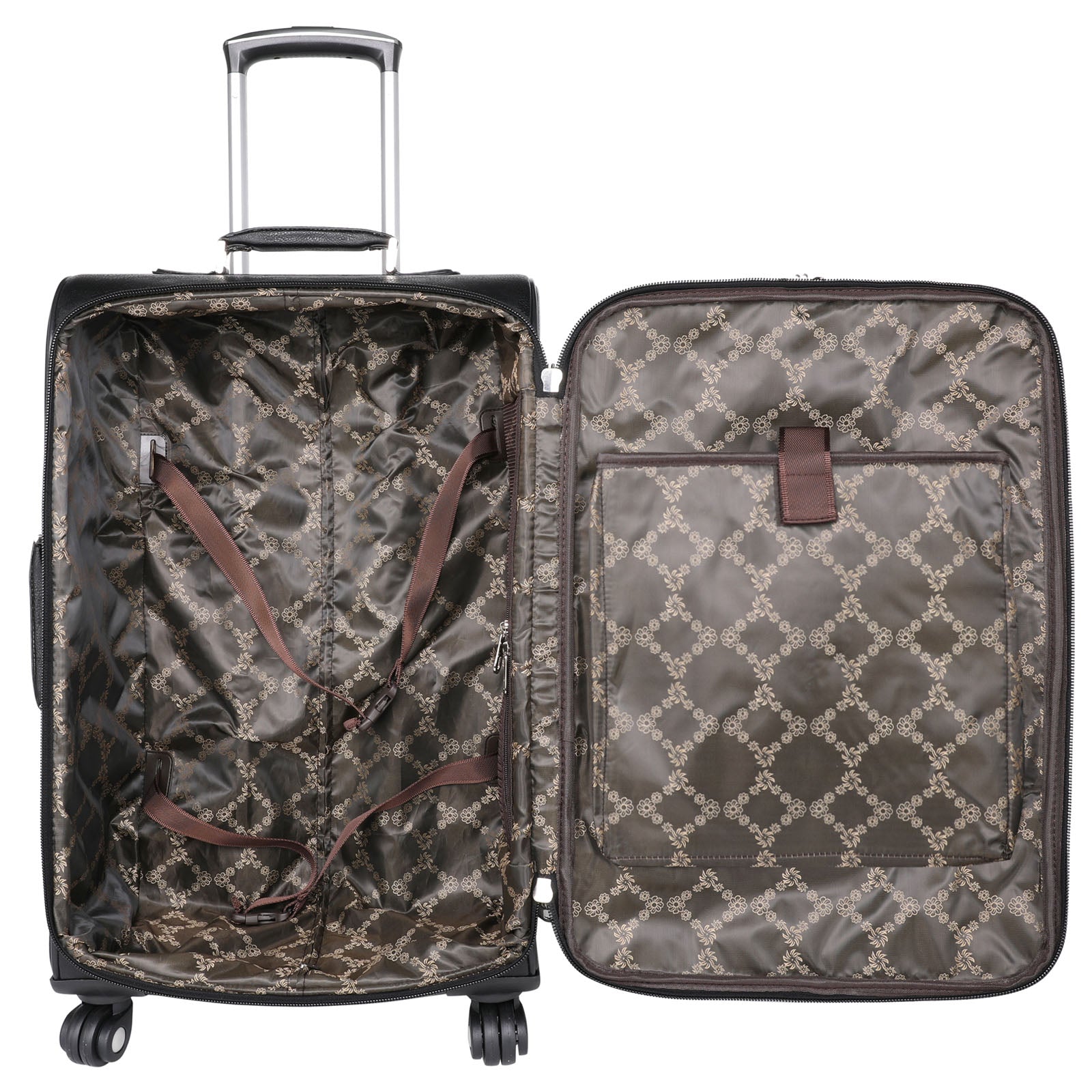 Montana West Tooled Leather Collection 3 PC Luggage Set-Coffee - Cowgirl Wear