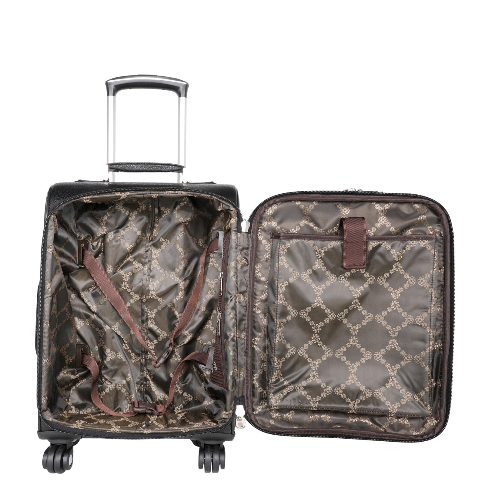 Montana West Tooled Leather Collection 3 PC Luggage Set-Black - Cowgirl Wear