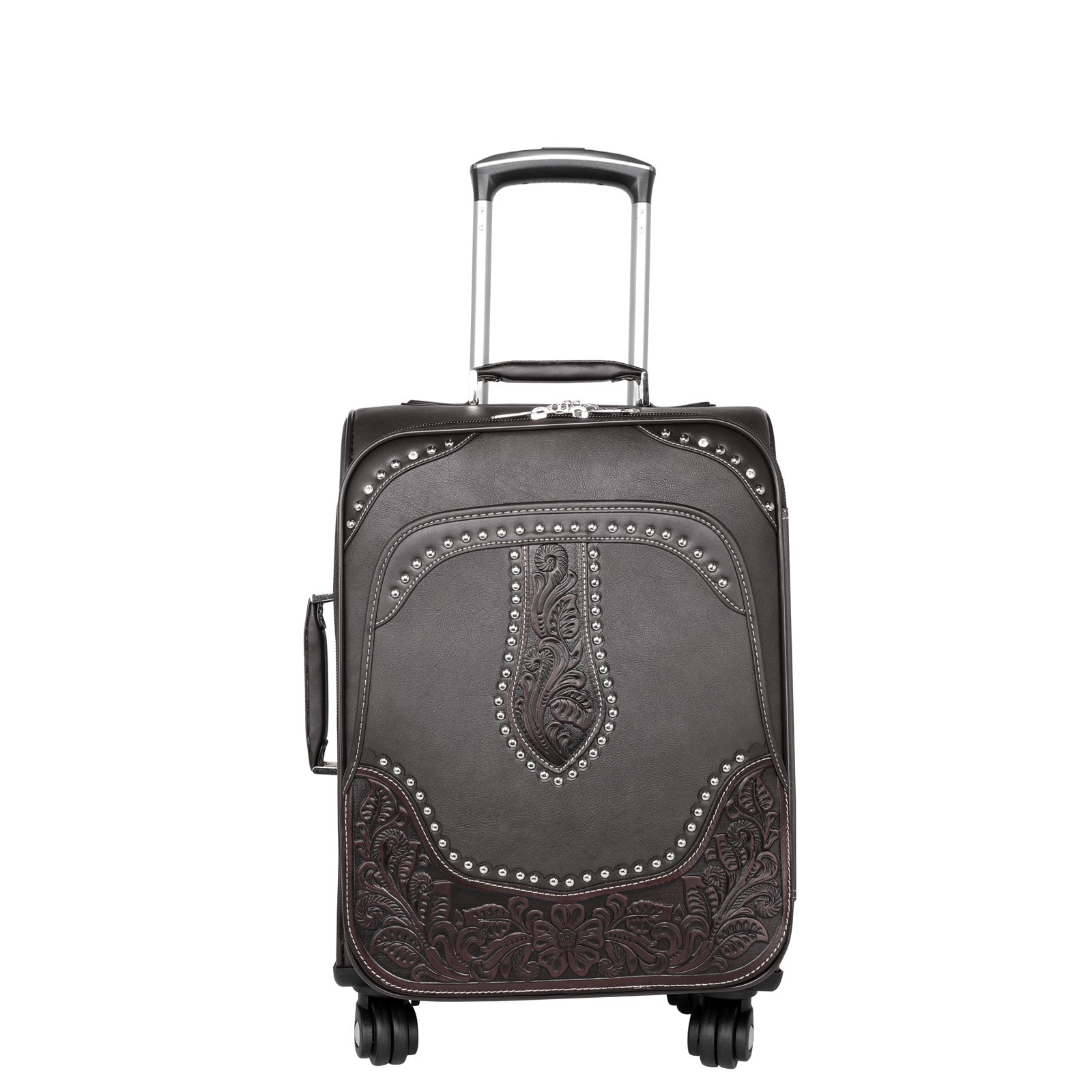 WRL-L1/2/3 Montana West Tooled Leather Collection 3 PC Luggage Set - B