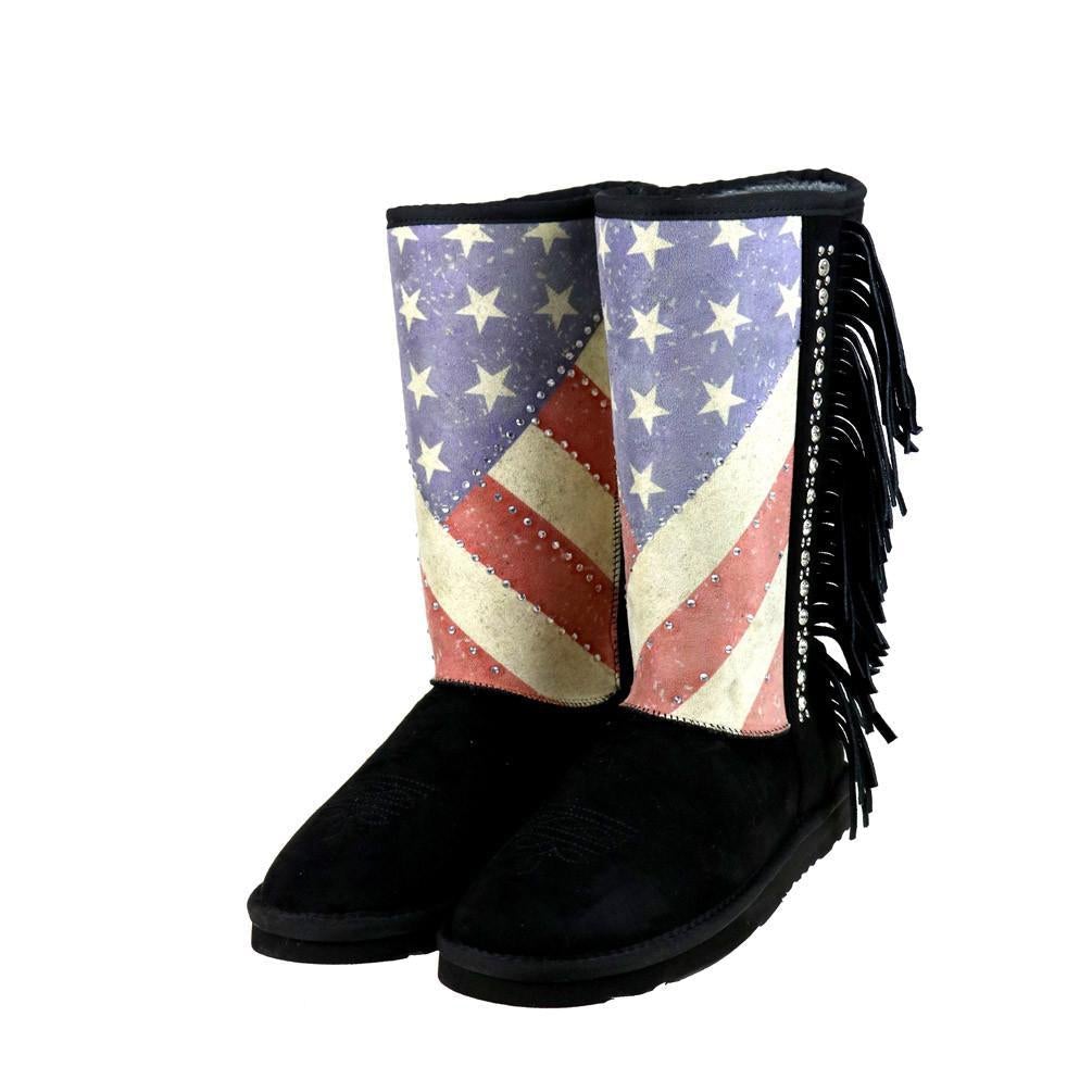 Montana West American Pride Collection Boots -Black - Cowgirl Wear