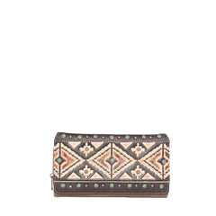 Montana West Aztec Tooled Collection Wallet - Cowgirl Wear